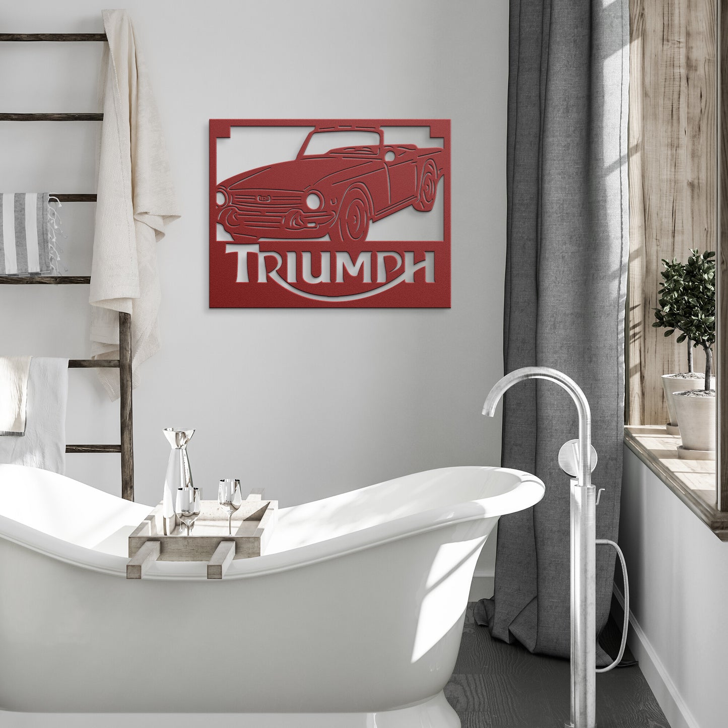 Triumph TR6 Metal Art