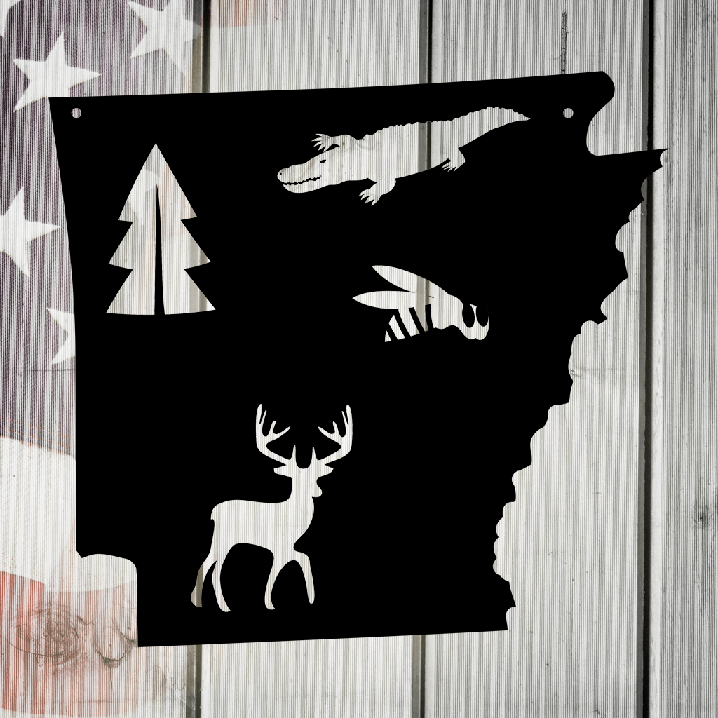The Natural State Arkansas Metal Art