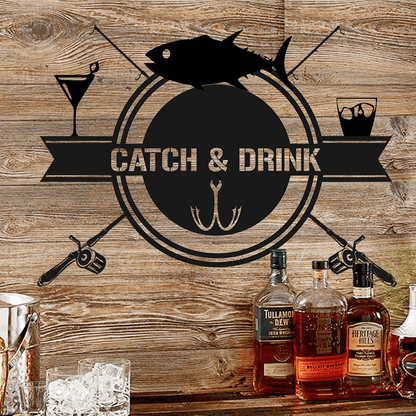 Campfire Monogram Custom Metal Wall Artwork