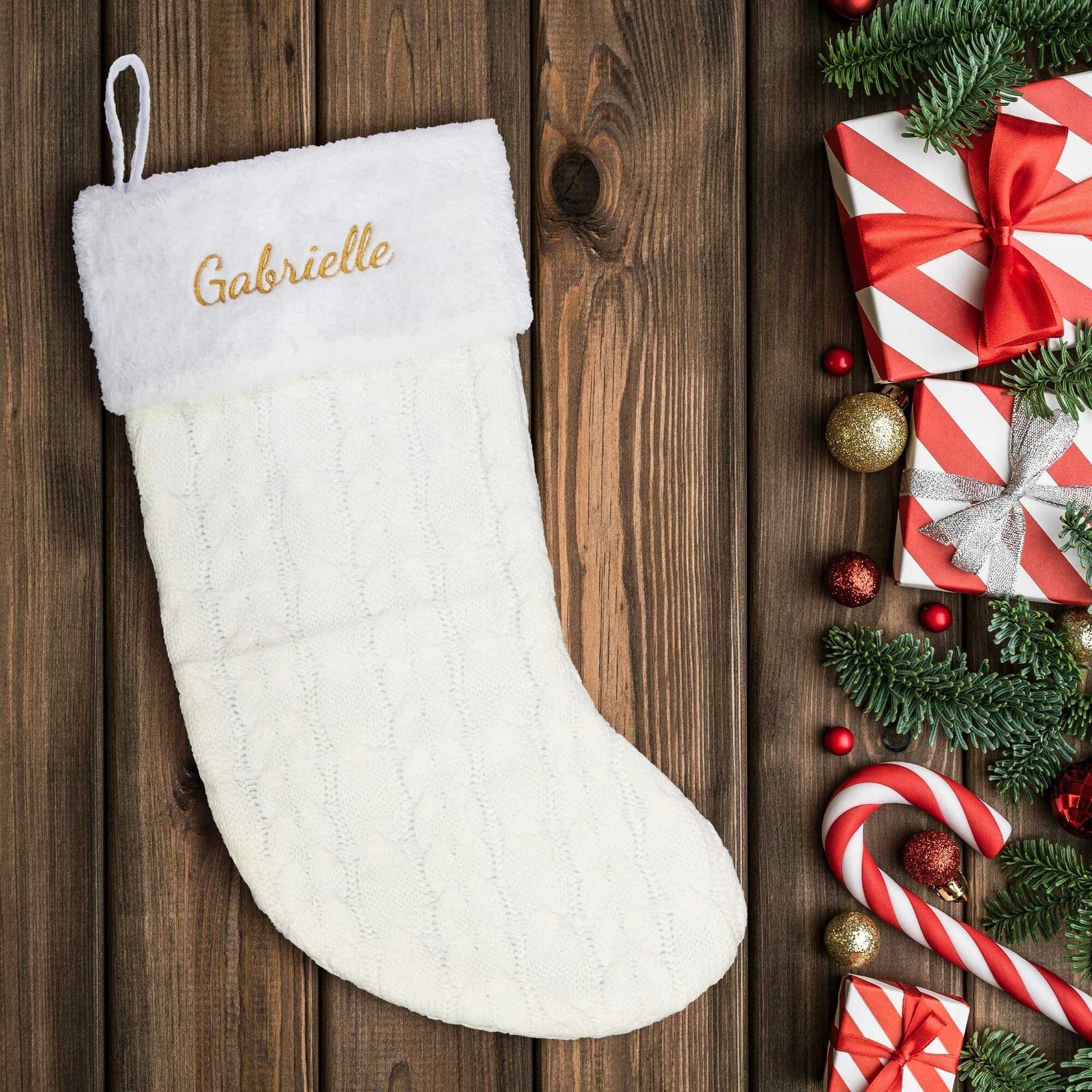 Embroidered Stocking  Christmas Stocking