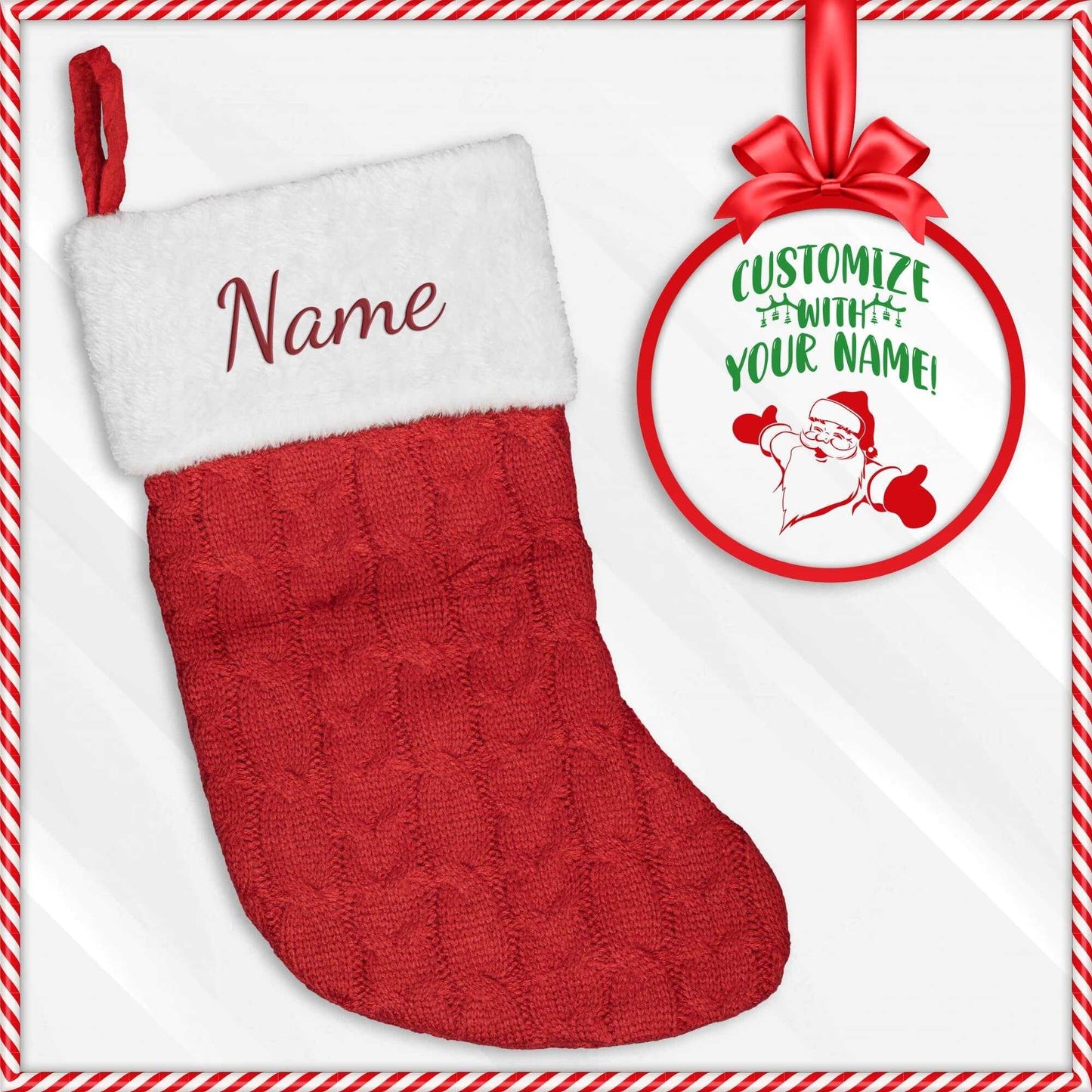 Embroidered Stocking  Christmas Stocking - Country Proud USA