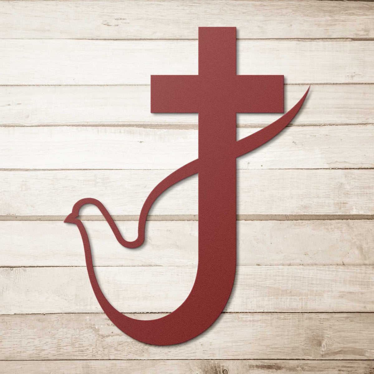 Faith and Love Entwined Cross & Dove