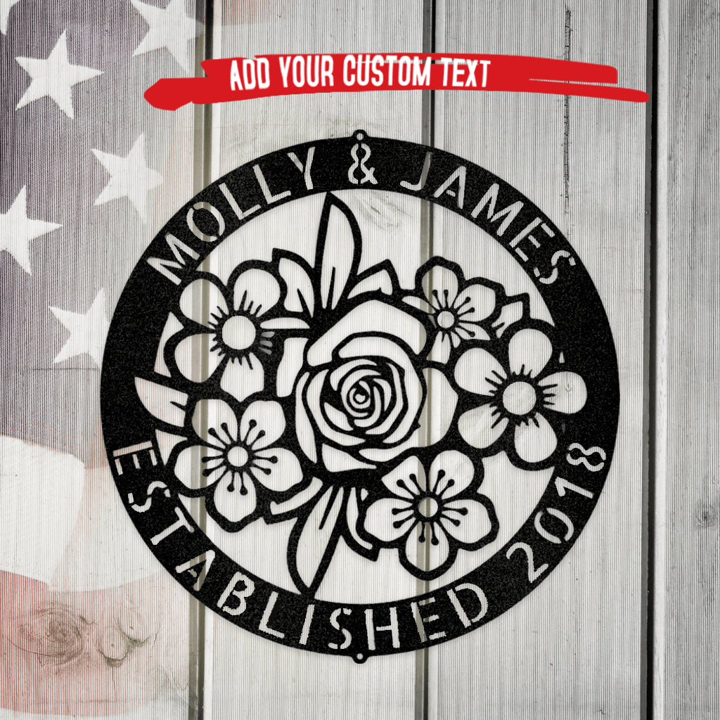 Floral Ring Monogram