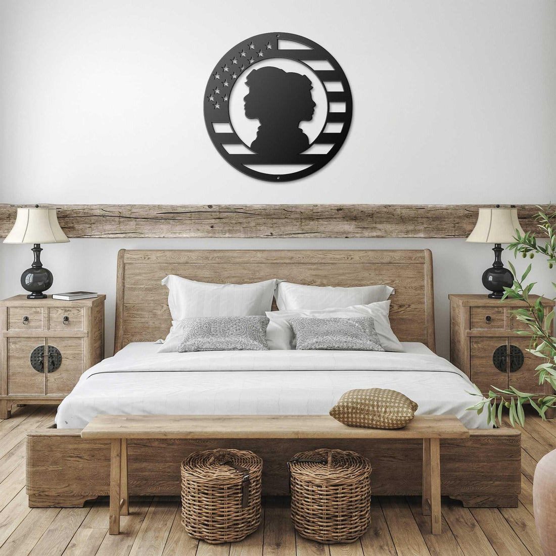 Honor Our Military Circle Monogram