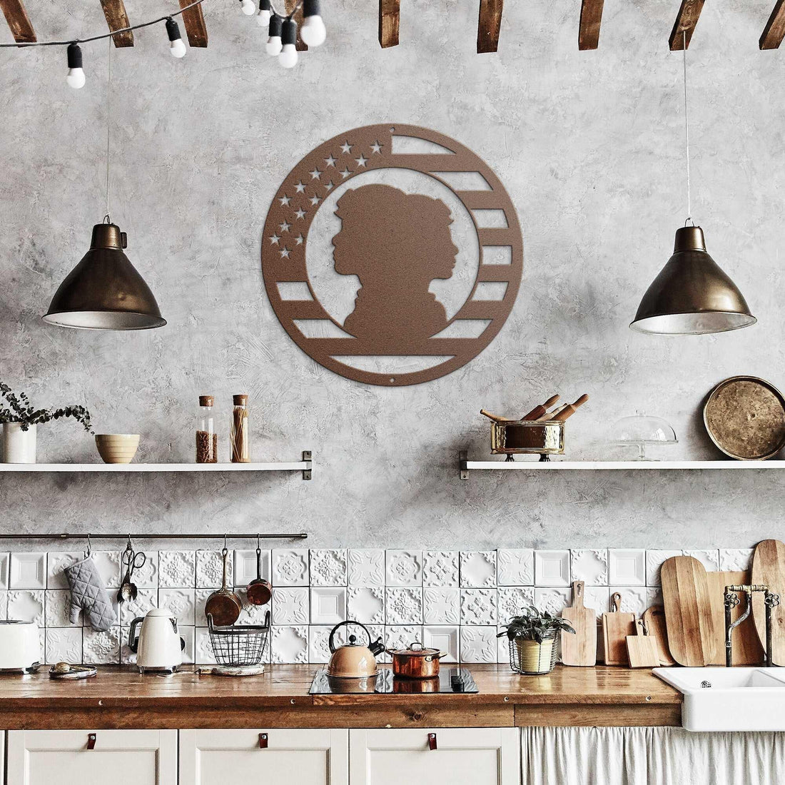 Honor Our Military Circle Monogram