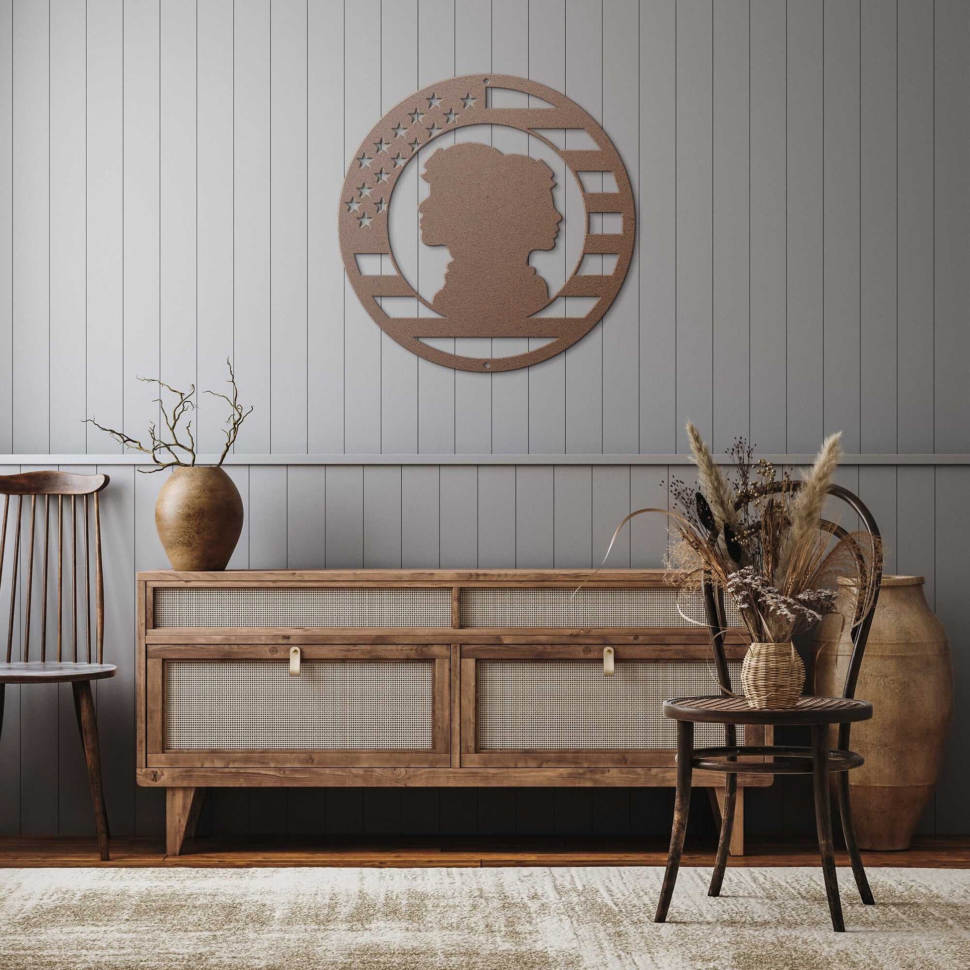 Honor Our Military Circle Monogram - Country Proud USA