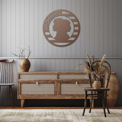 Honor Our Military Circle Monogram - Country Proud USA
