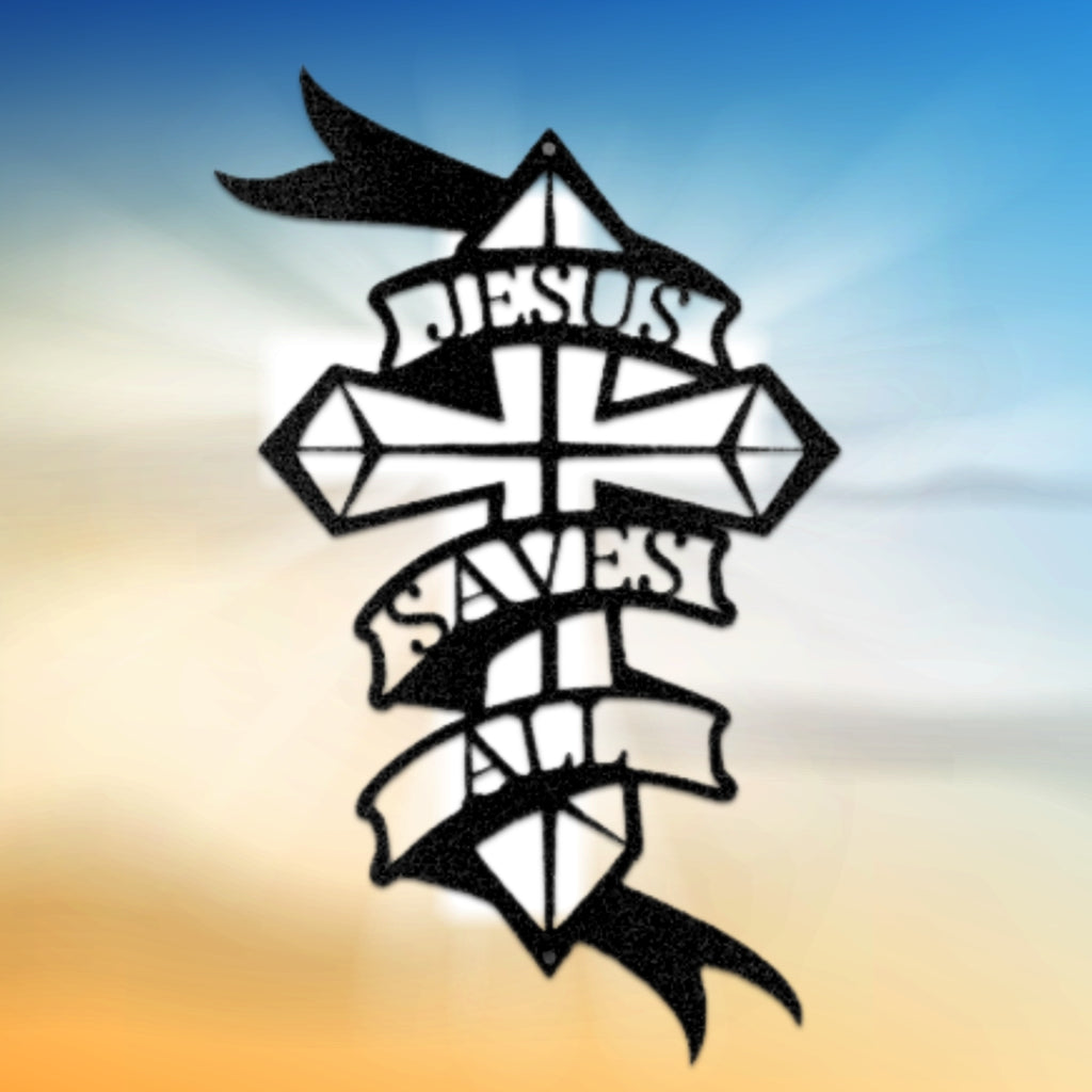 Jesus Saves All Metal Wall Art