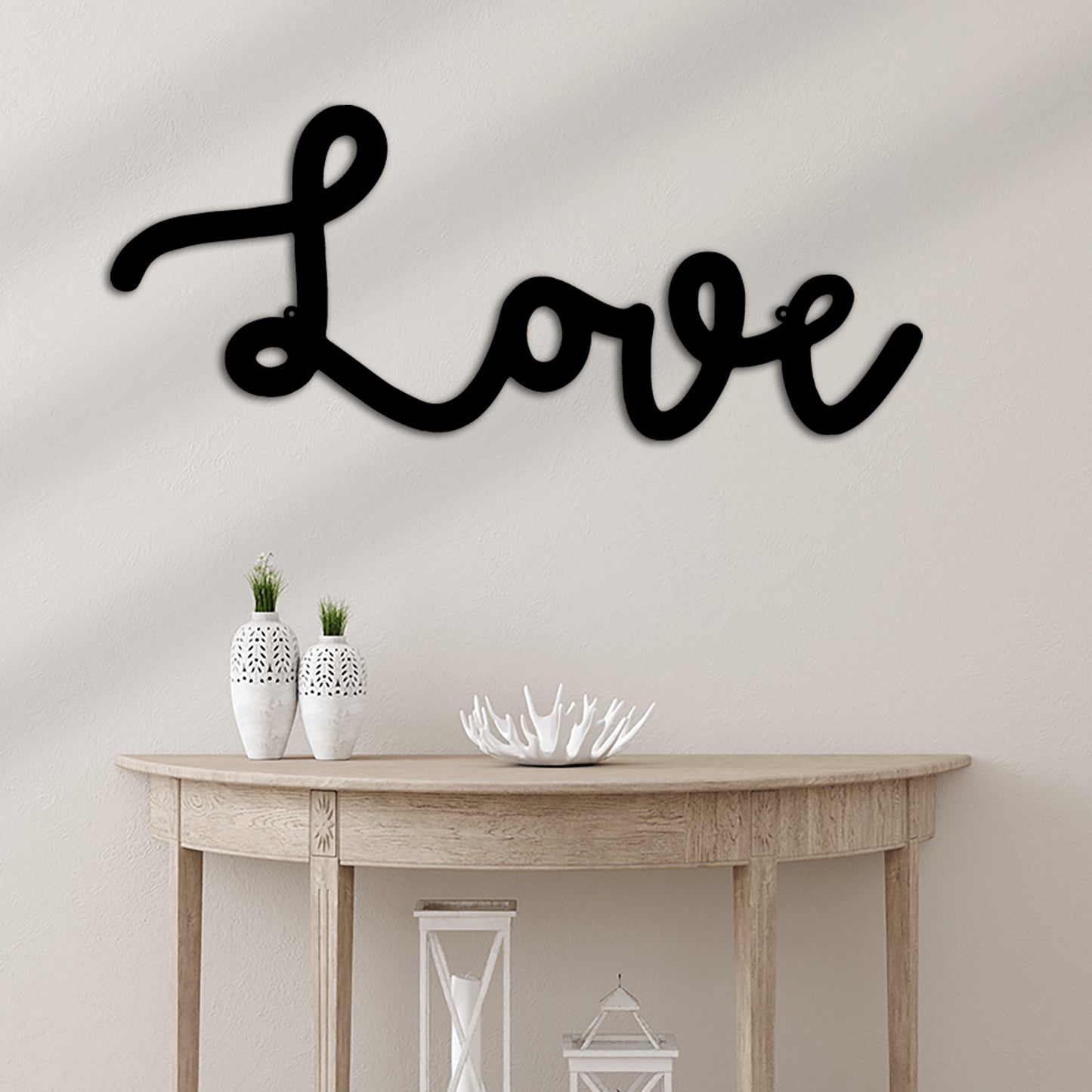 Love Script Metal Wall Art Classic Art Piece
