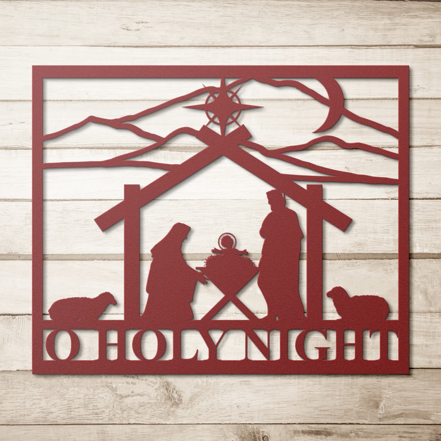 O Holy Night Metal Wall Art