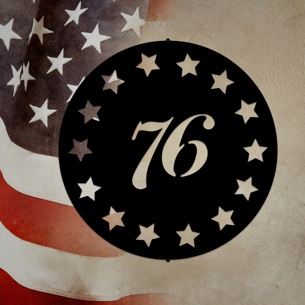 Old School 76 Metal Wall Art Classic Art Piece