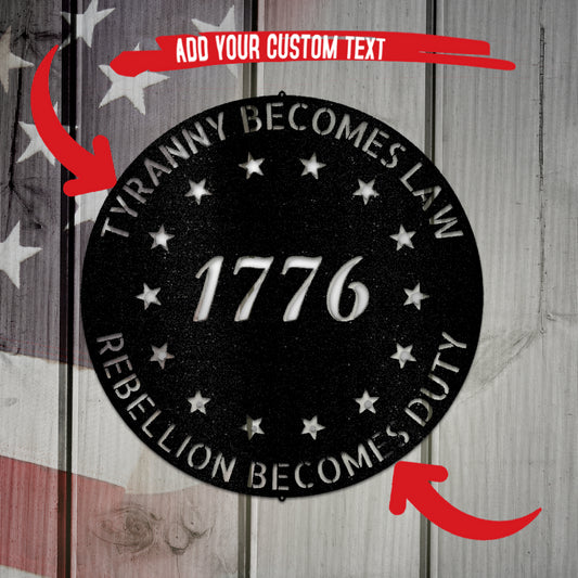 Old School 76 Monogram Metal Wall Art for Home