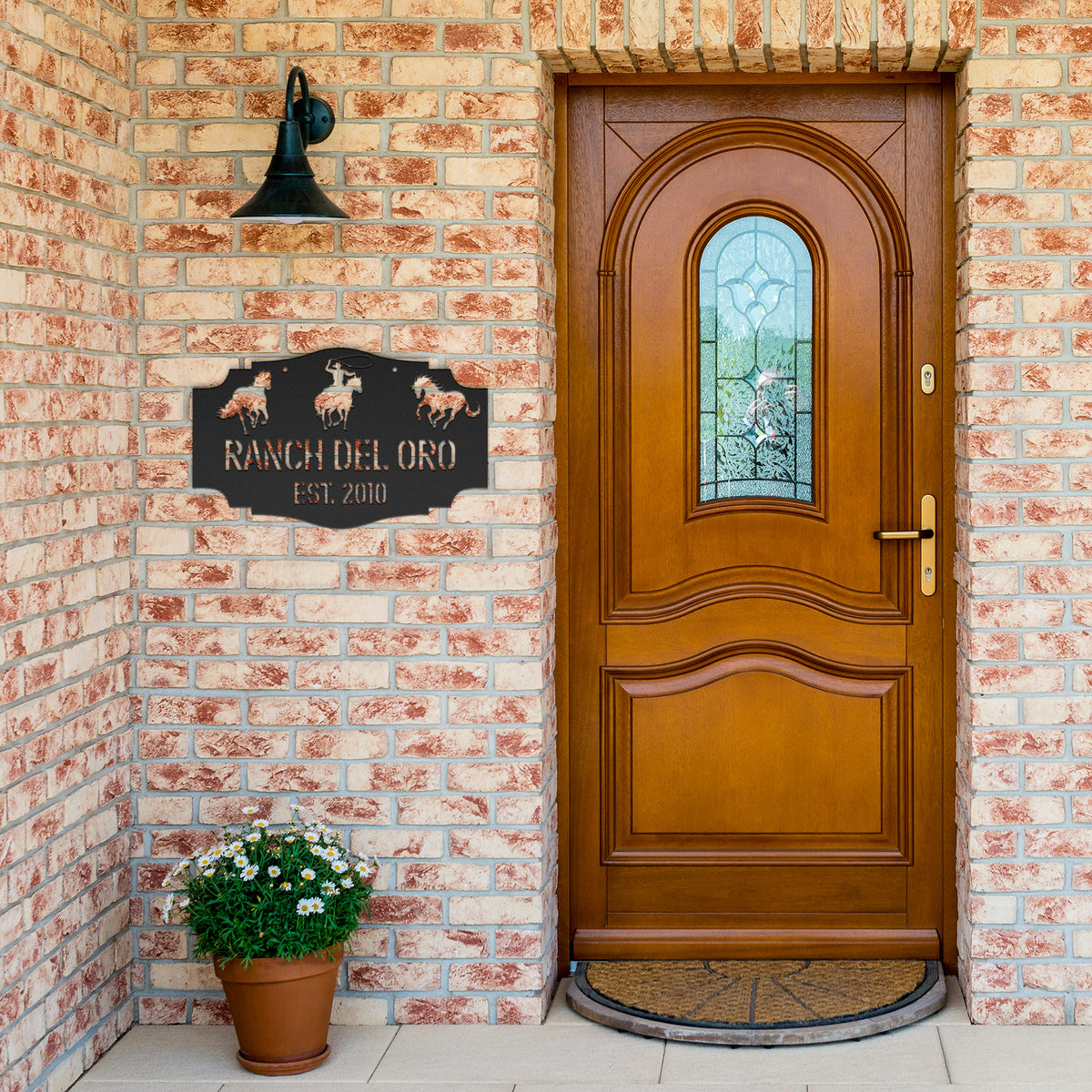 Ranch Address Sign for Home or Vacation Residence