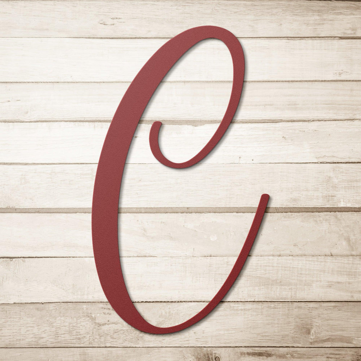 Script Letter C, Your Initial - Country Proud USA