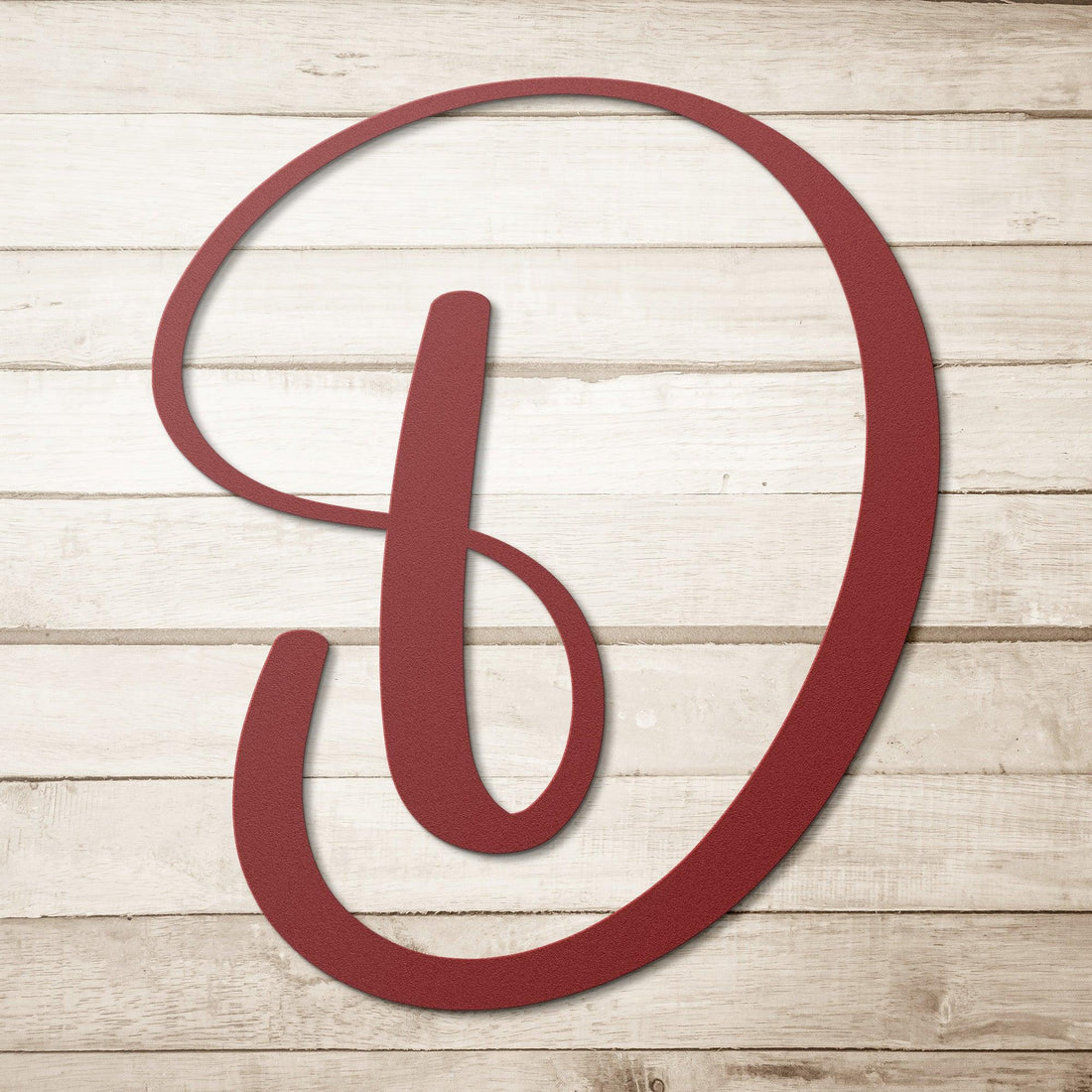 Script Letter D, Your Initial - Country Proud USA