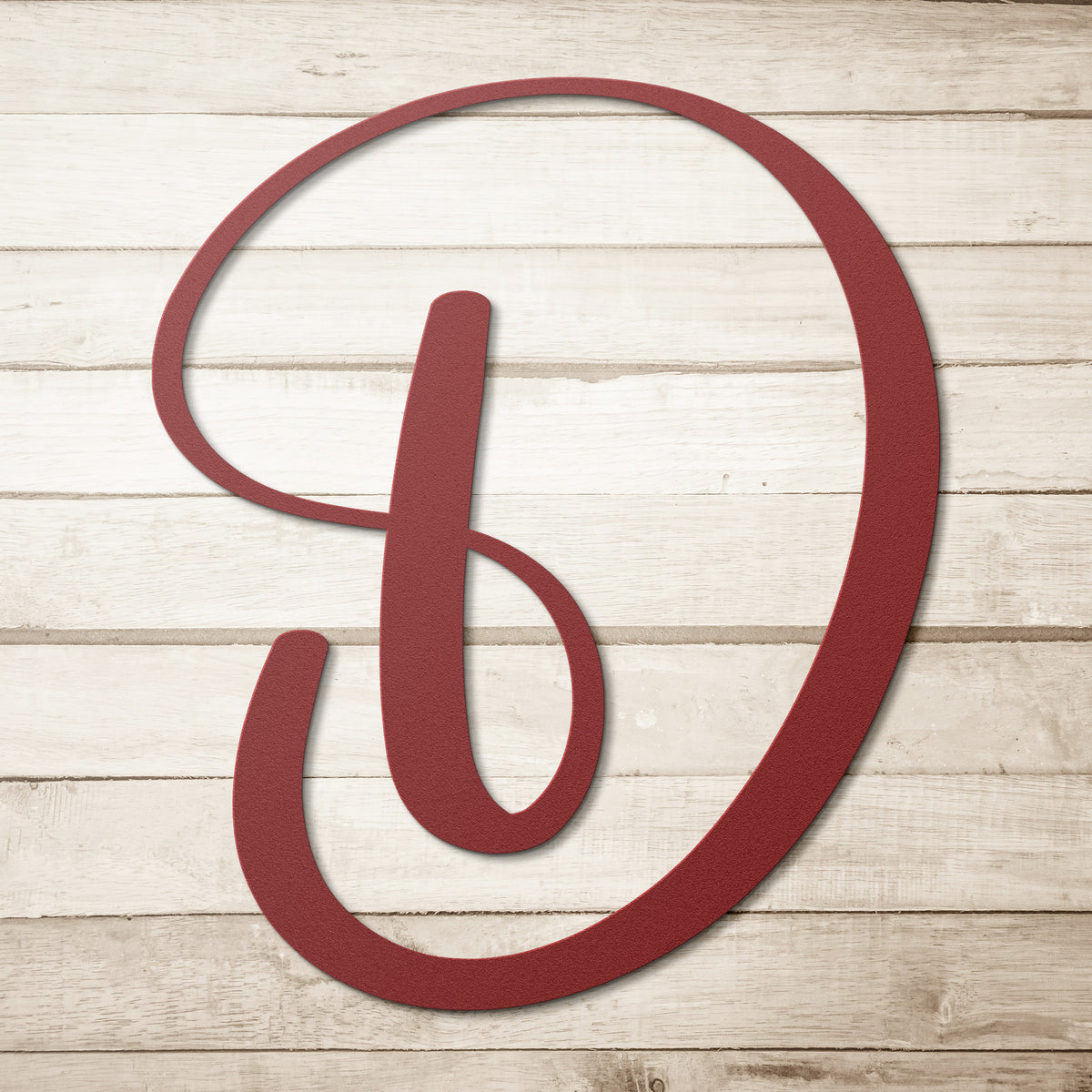 Script Letter D, Your Initial - Country Proud USA