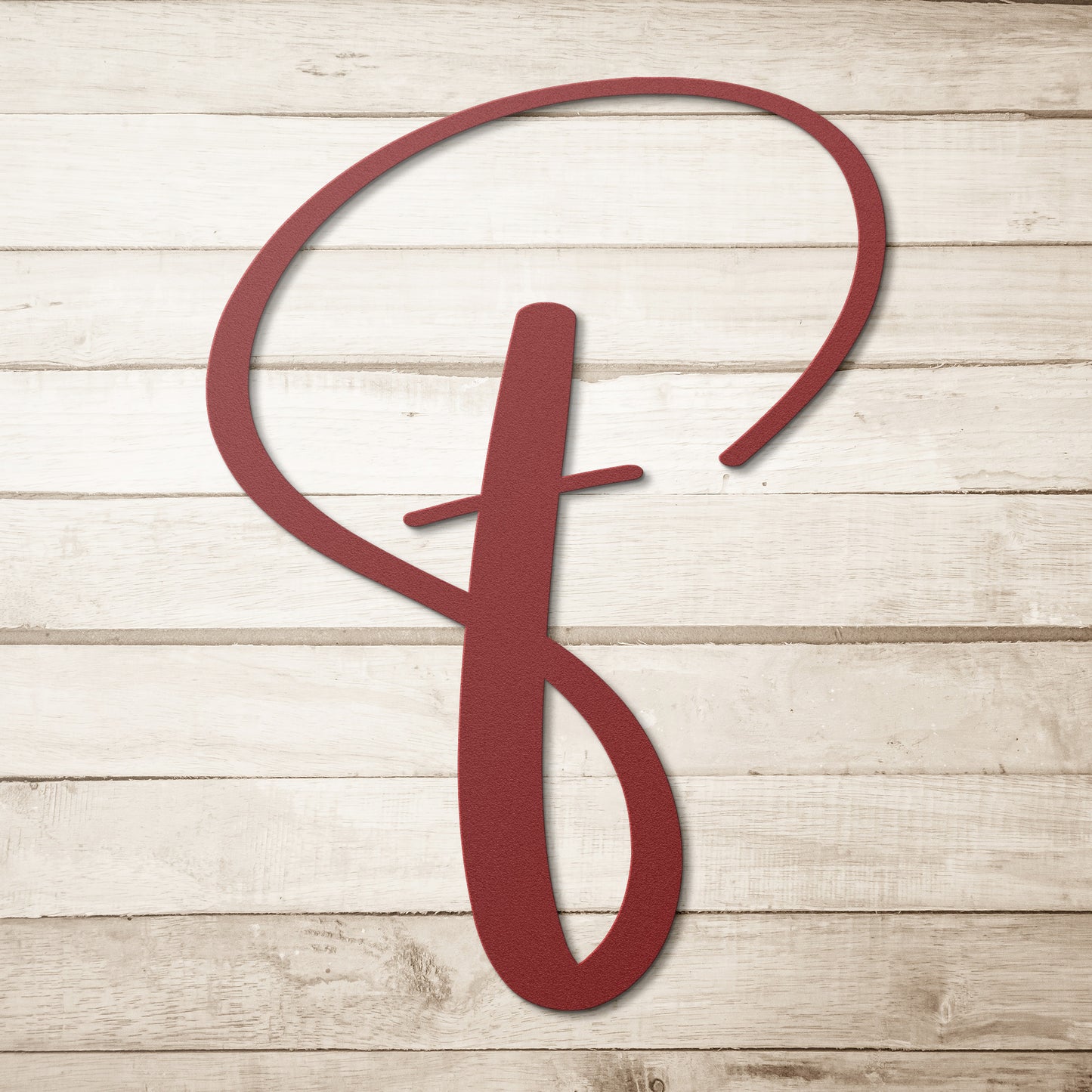 Script Letter F, Your Initial - Country Proud USA