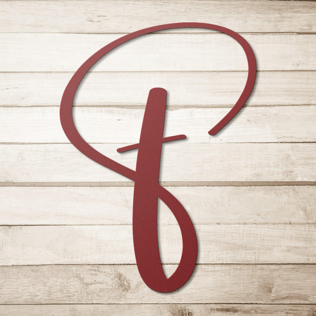 Script Letter F, Your Initial - Country Proud USA