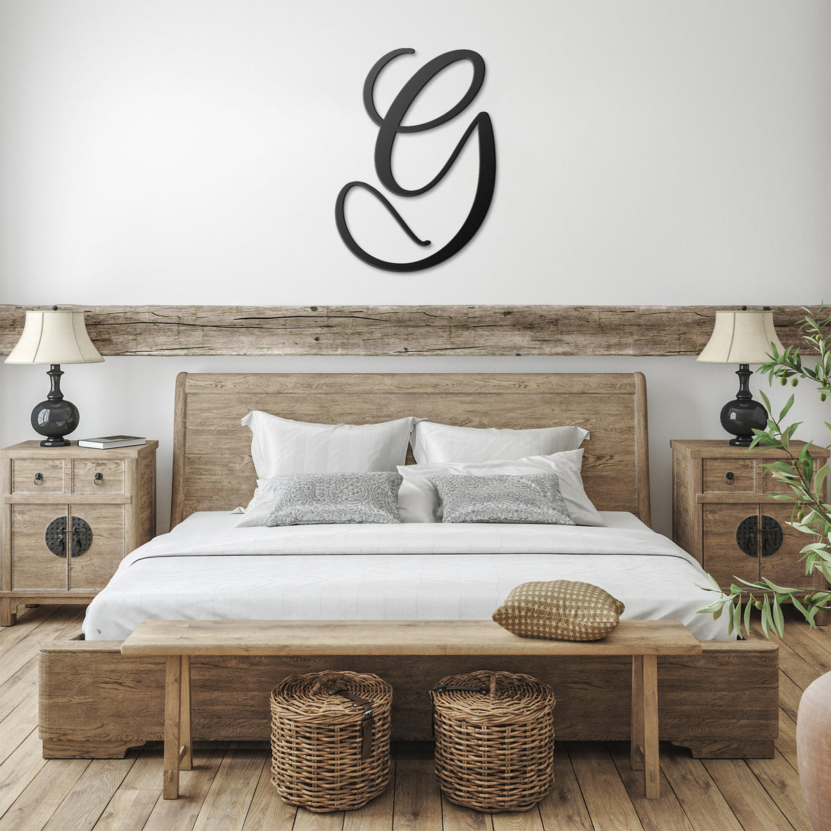 Script Letter G, Your Initial Metal Wall Art Home Decor