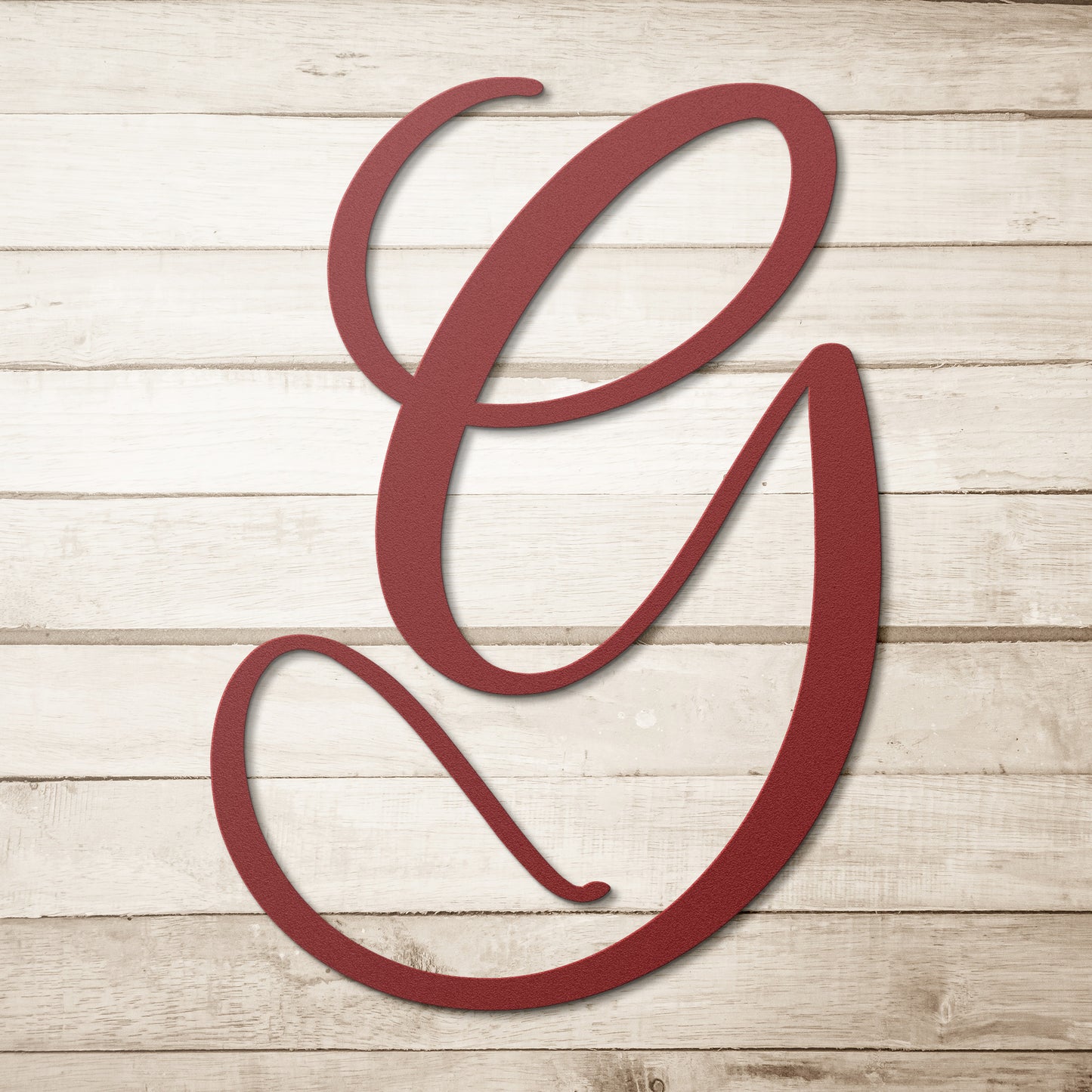 Script Letter G, Your Initial - Country Proud USA