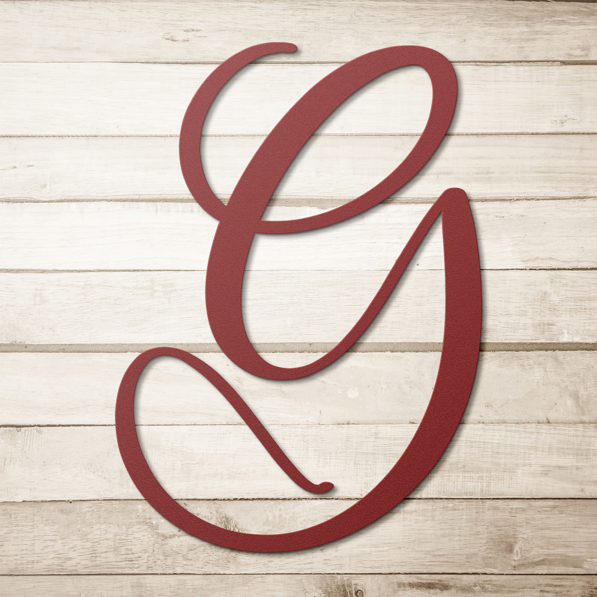 Script Letter G, Your Initial - Country Proud USA