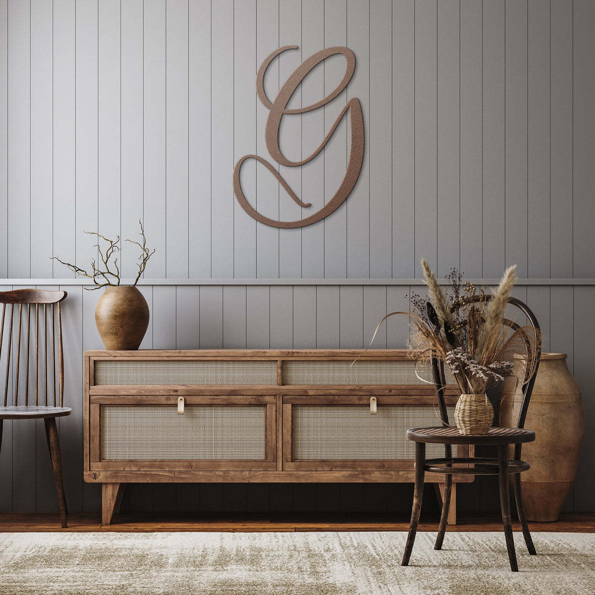 Script Letter G, Your Initial - Country Proud USA