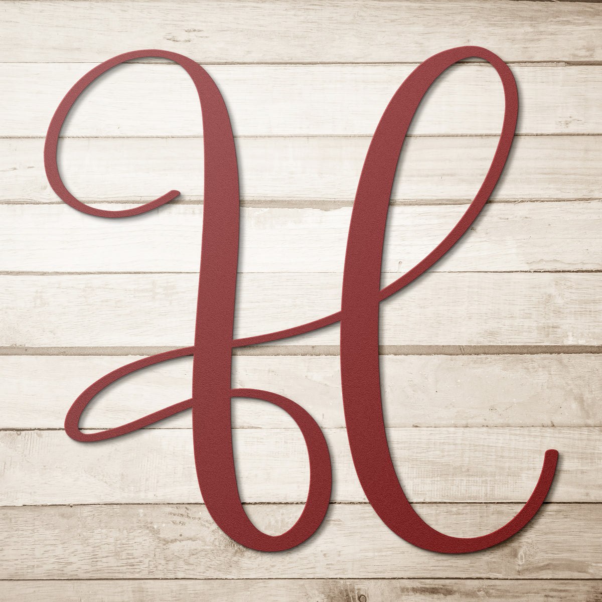 Script Letter H, Your Initial - Country Proud USA