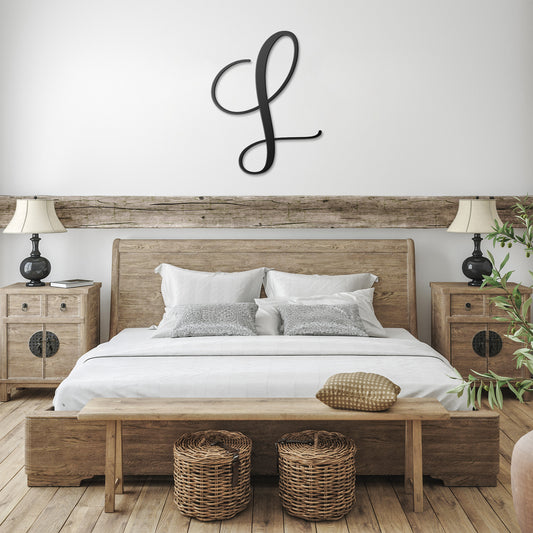 Letter L, Your Initial Metal Wall Art Home Decor