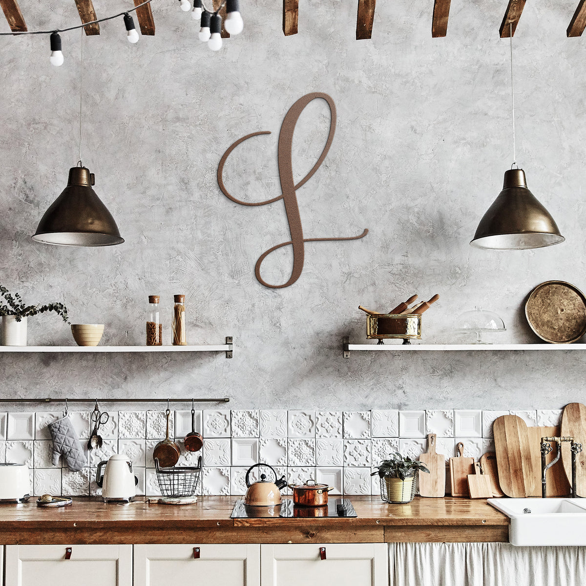 Script Letter L, Your Initial - Country Proud USA