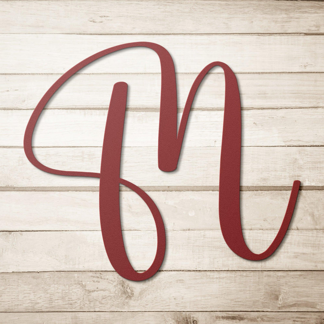 Script Letter M, Your Initial - Country Proud USA
