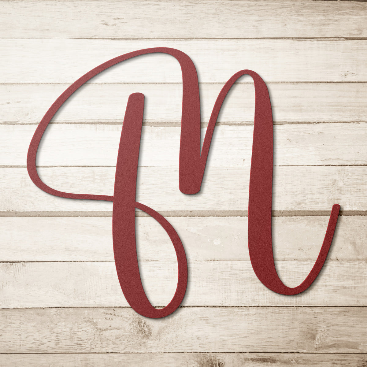 Script Letter M, Your Initial - Country Proud USA