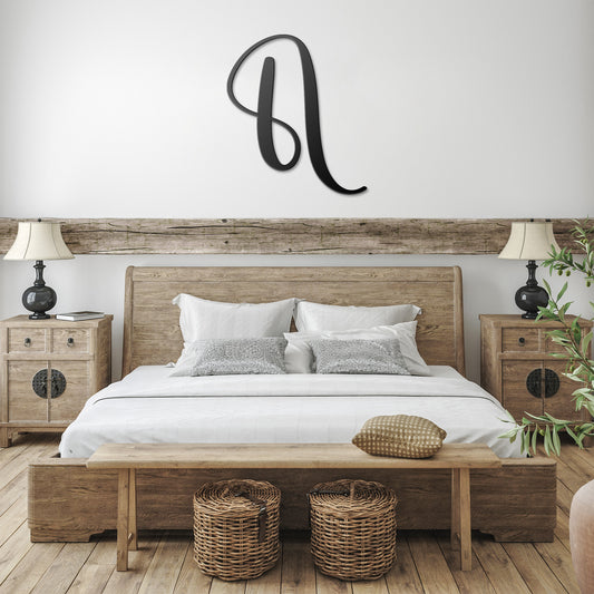 Script Letter N, Your Initial Metal Wall Art Home Decor