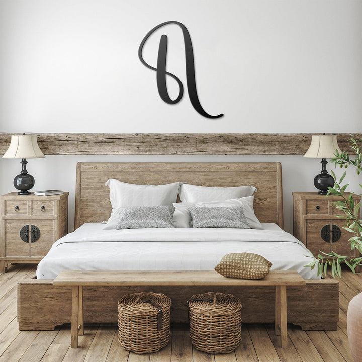 Script Letter N, Your Initial Metal Wall Art Home Decor