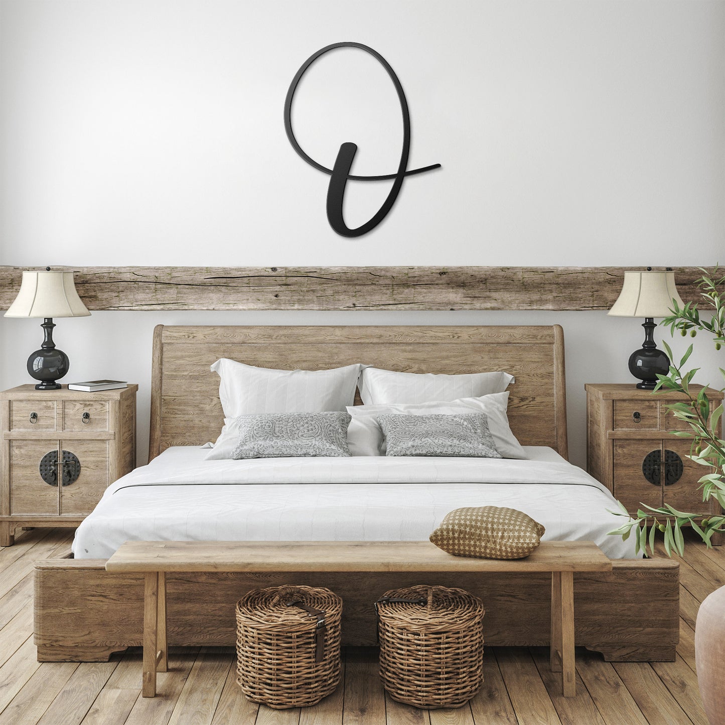 Script Letter O, Your Initial Metal Wall Art Decor