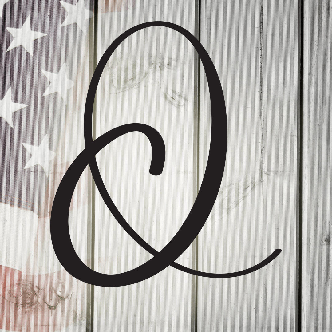 Script Letter Q, Your Initial Metal Wall Art Decor