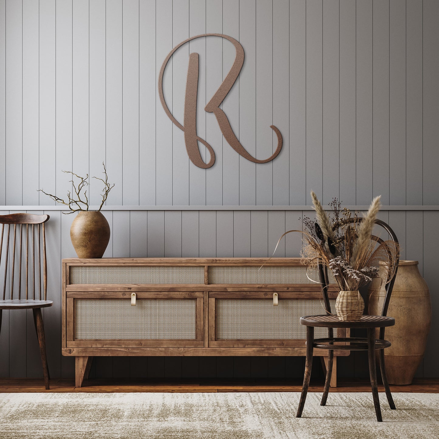 Script Letter R, Your Initial - Country Proud USA