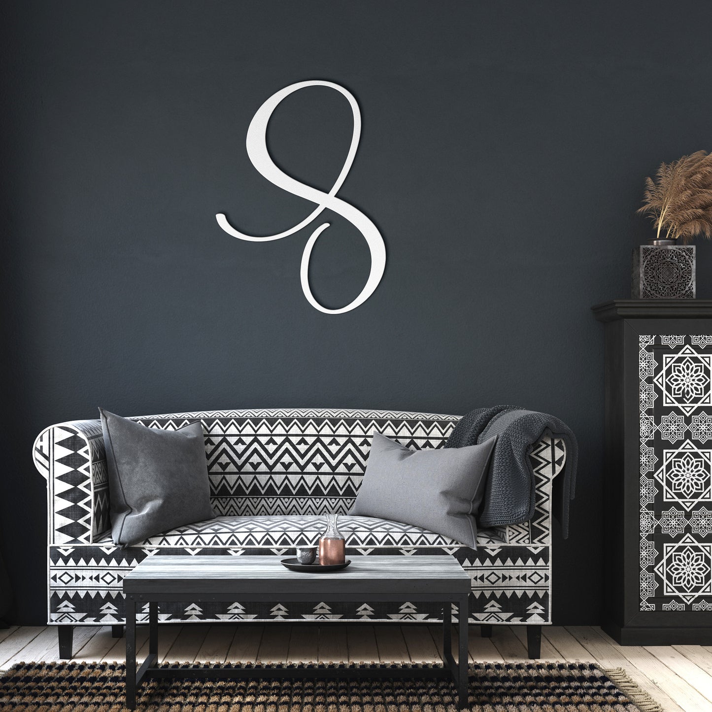 Script Letter S, Your Initial - Country Proud USA