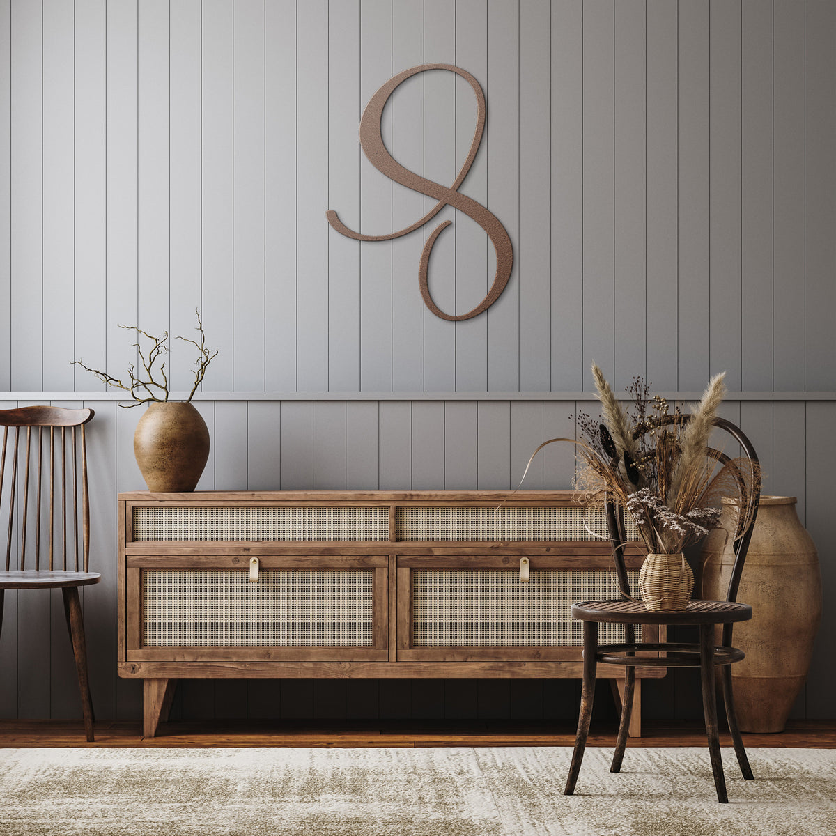 Script Letter S, Your Initial - Country Proud USA