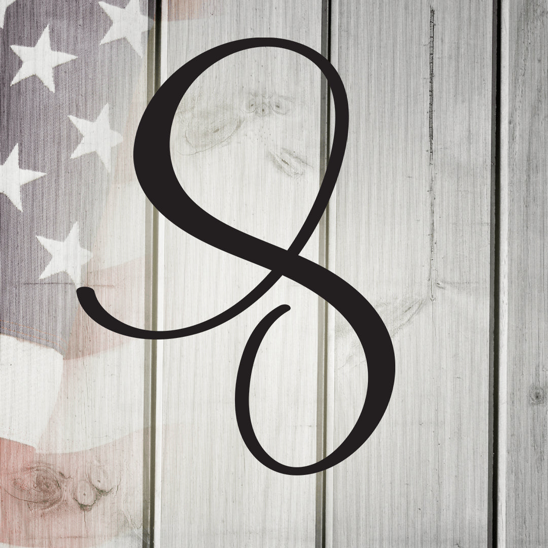 Script Letter S, Your Initial Metal Wall Art Home Decor