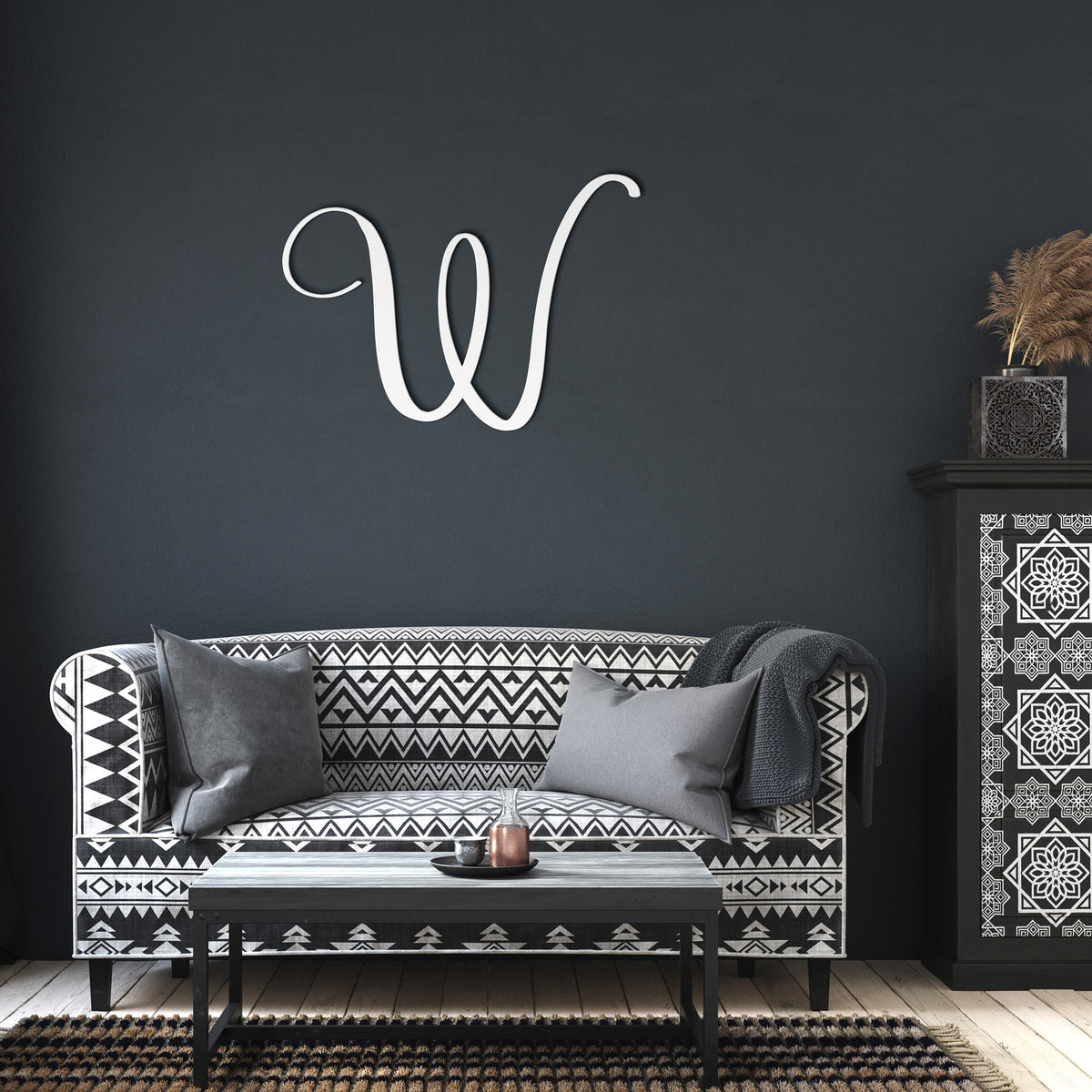 Script Letter W, Your Initial - Country Proud USA