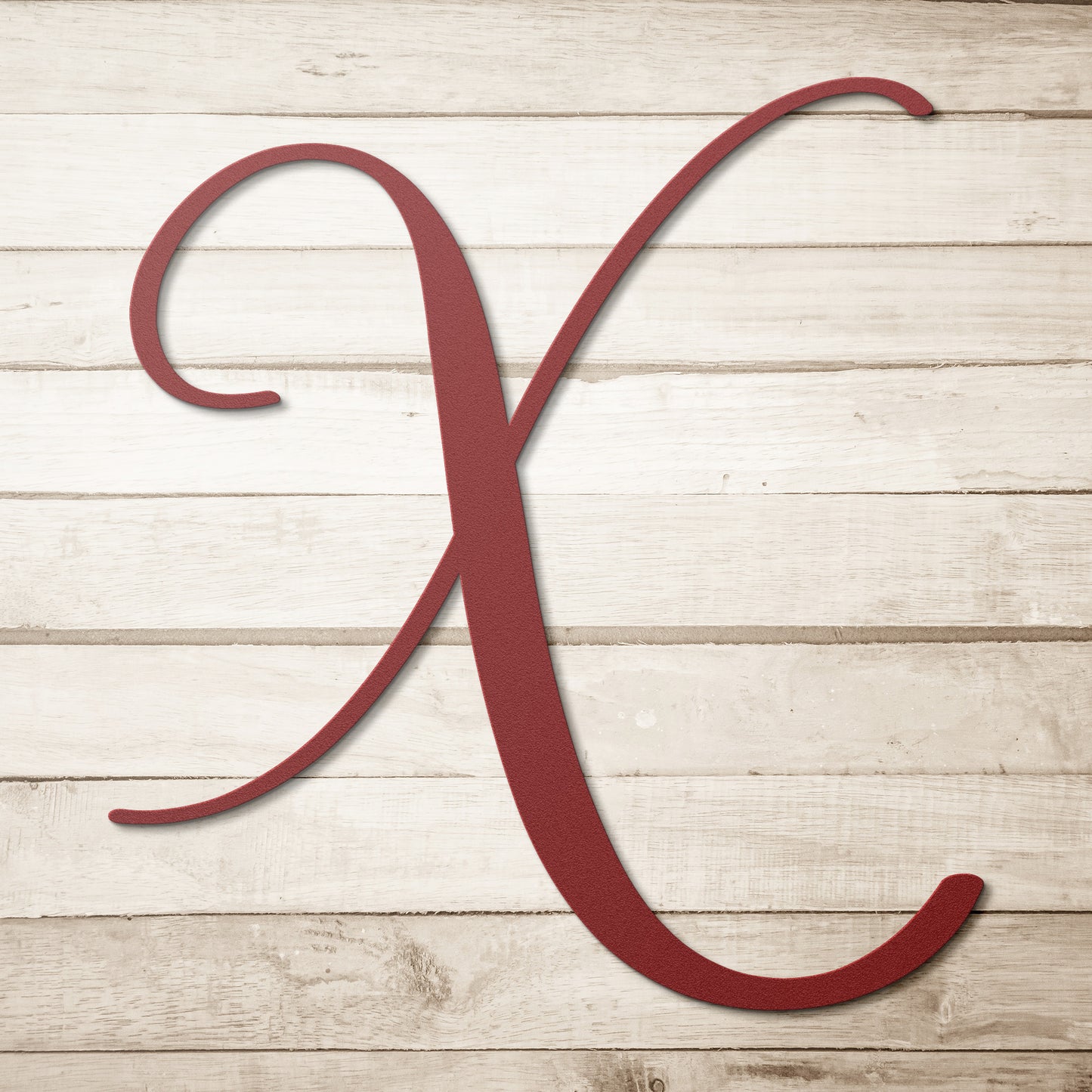 Script Letter X, Your Initial - Country Proud USA