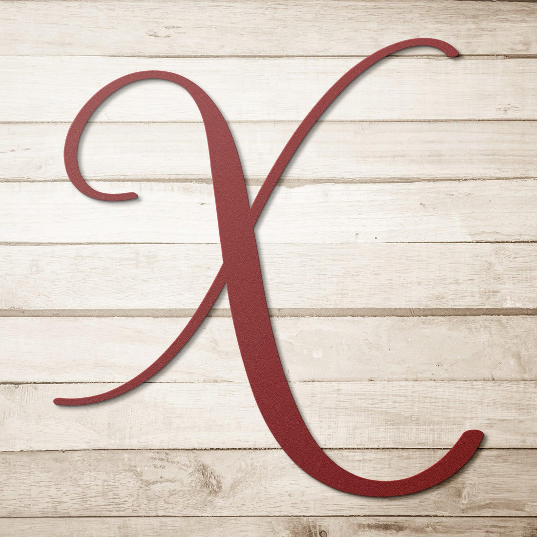 Script Letter X, Your Initial - Country Proud USA