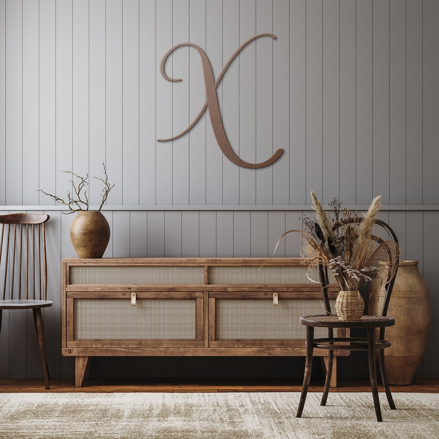 Script Letter X, Your Initial - Country Proud USA