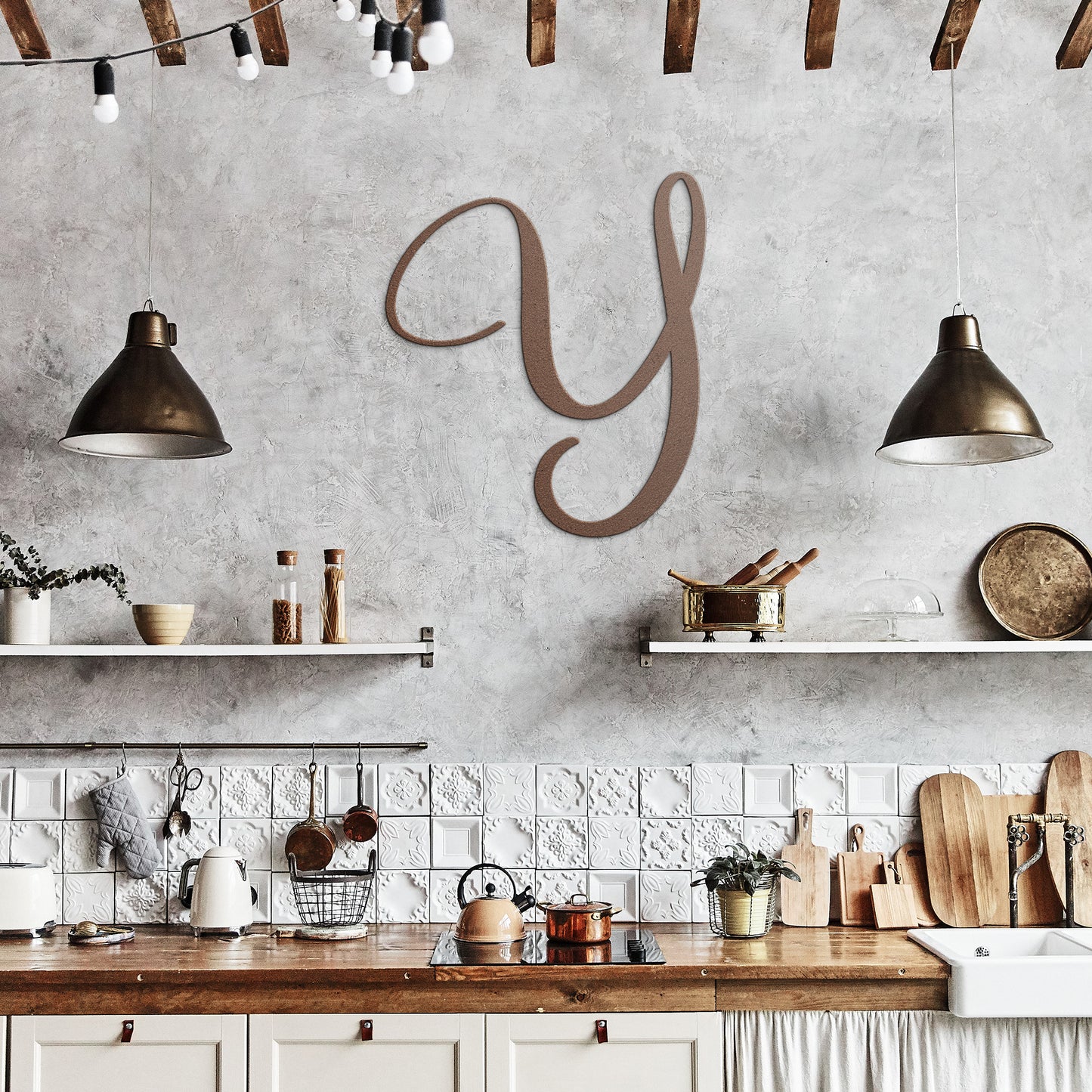 Script Letter Y, Your Initial - Country Proud USA