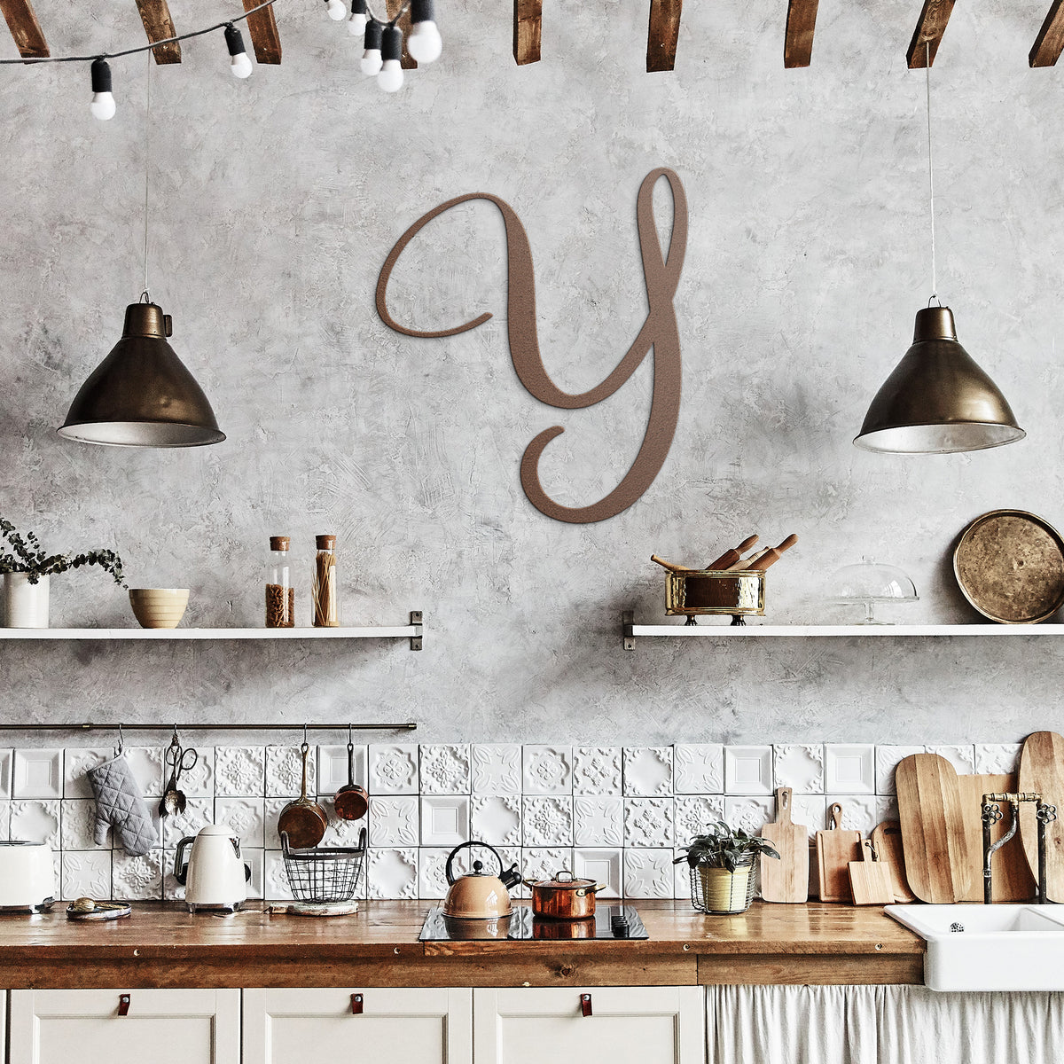 Script Letter Y, Your Initial - Country Proud USA