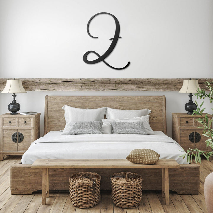 Script Letter Z, Your Initial Metal Wall Art