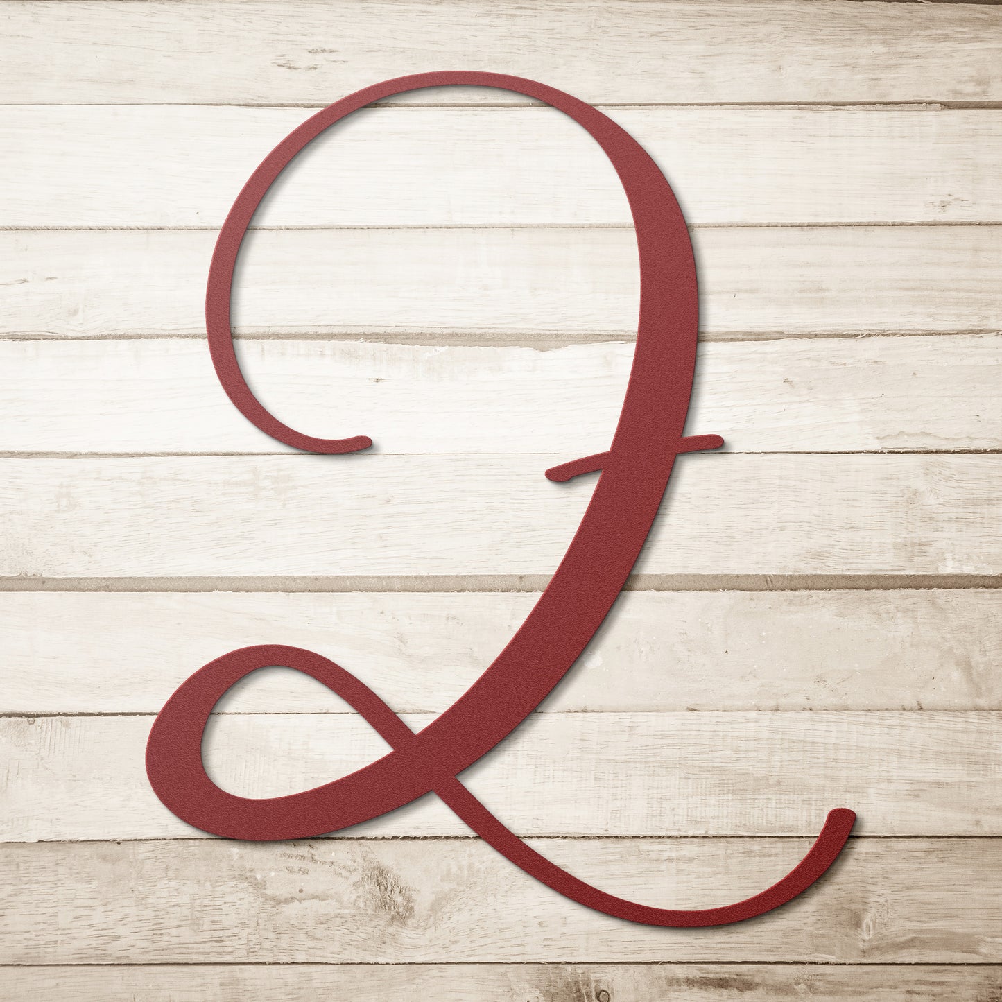Script Letter Z, Your Initial Metal Wall Art