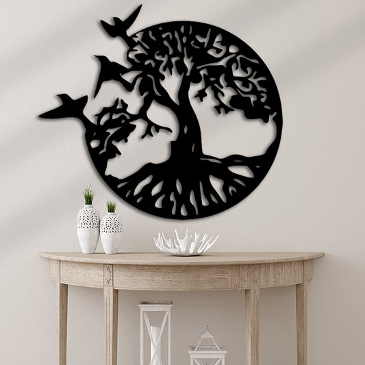 Take Flight Tree Metal Wall Art Home Decor