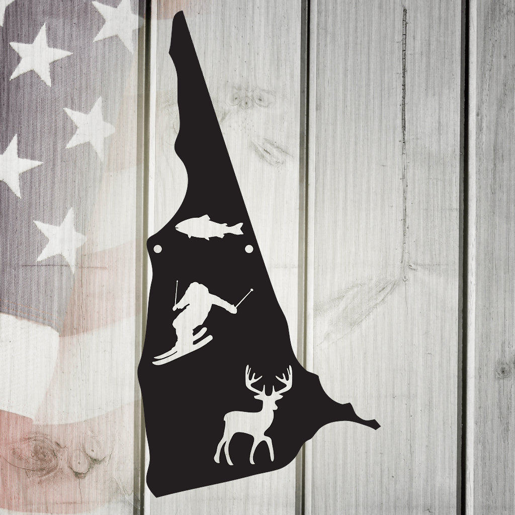 The Granite State New Hampshire Metal Wall Art
