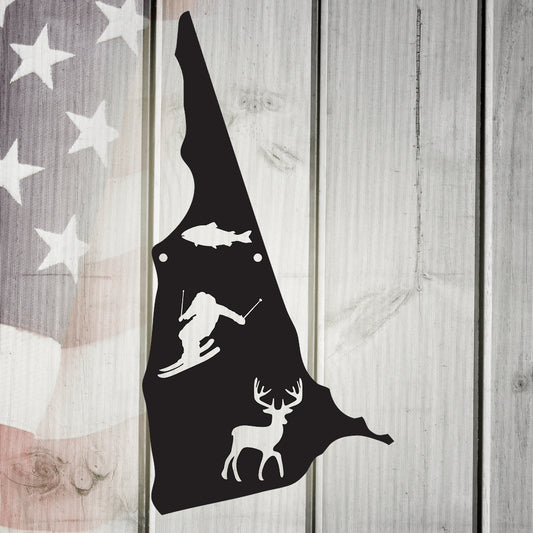 The Granite State New Hampshire Metal Wall Art